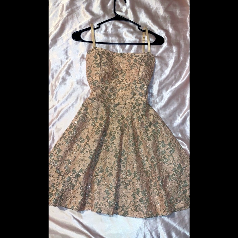 Pink and silver dress